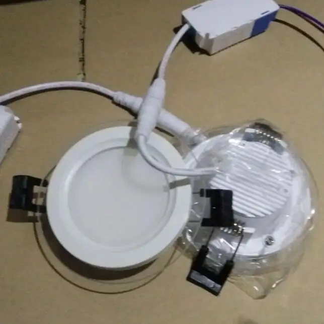 Новый дизайн круглая Светодиодная панель потолочный светильник 6 Вт 12 18