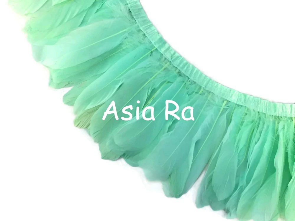 Лидер продаж 2 метра высокое качество натуральный гусиный пух бахрома