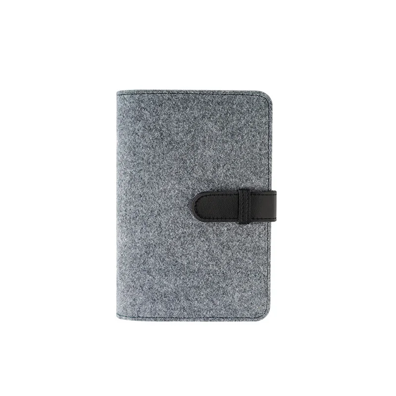 Gray and Black A5 A6 японский личный молочный фетр из искусственной кожи путешествия журнал кольцо связывающее офисное связующее записная книжка милый Kawaii порядок дня Планировщик - Цвет: Gray and Black