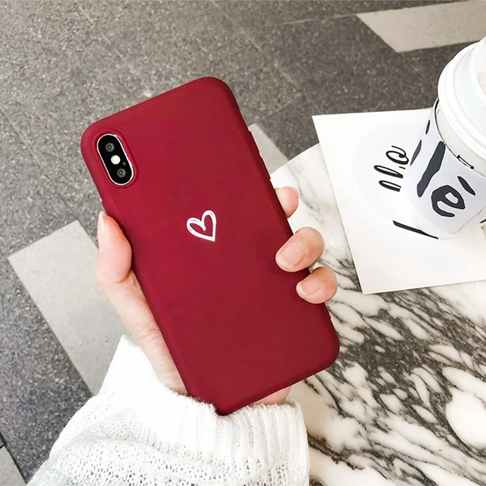 Love Heart Matte Soft TPU Silicone Shockproof Phone Case Cover For Meizu M3 M5 M5s M6 Note 9 Note9 A5 15 16 Plus Funda Coque |