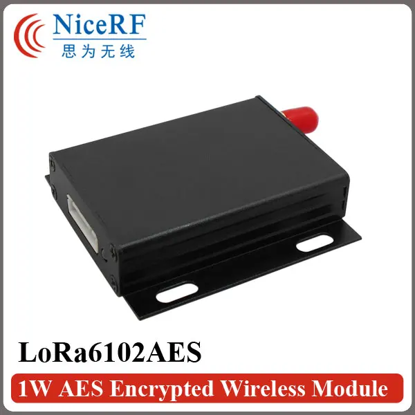 2 шт. Lora6102 AES 1W 30dBm 8 км зашифрованный беспроводной модуль передачи данных 433 470 868 915