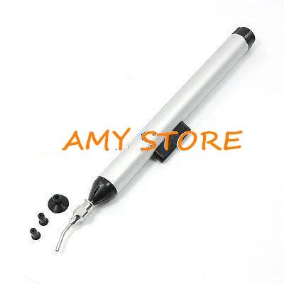 

Alluminum Alloy Metal 10mm 7mm 3mm Silver Tone Black Pick Up Hand Tool Vacuum Sucking Pen for IC SMD
