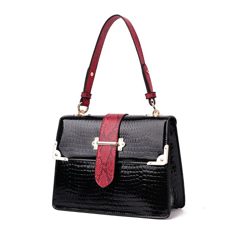 Модная крокодиловая дамская сумка Bolsos Mujer дизайнерская дамская сумка из искусственной кожи сумка-мессенджер на плечо с узором
