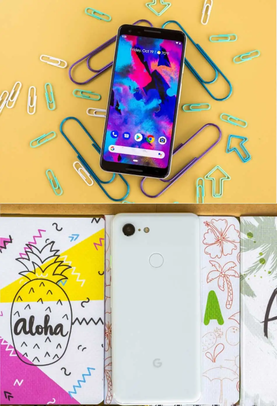 Google Pixel 3, 5,5 дюймов, четыре ядра, 4 Гб ОЗУ, 64 ГБ, 128 Гб ПЗУ, Snapdragon 845, отпечаток пальца, смартфон на Android, быстрое зарядное устройство