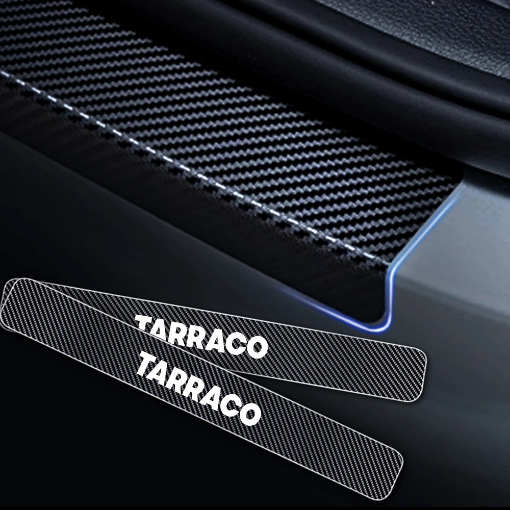 Защитная накладка для порога автомобиля для Seat EXEO TARRACO 4D виниловая наклейка из углеродного волокна дверной порог аксессуары для автомобиля 4 шт