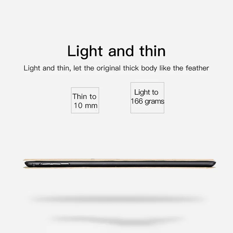 Чехол для IPad AIR 1 2 универсальный тонкий чехол из искусственной кожи с квадратным