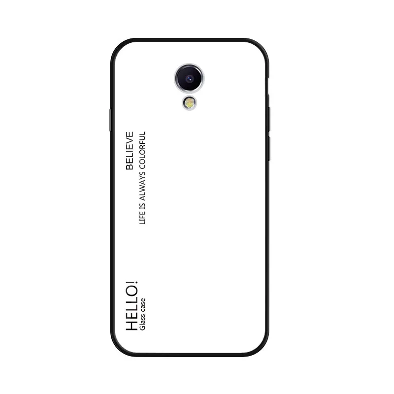 Белый Чехол MUCHI для Meizu M5, чехол из закаленного стекла, роскошная градиентная мягкая рамка, жесткий чехол для телефона s для Meizu M5S M5 Note - Цвет: Белый