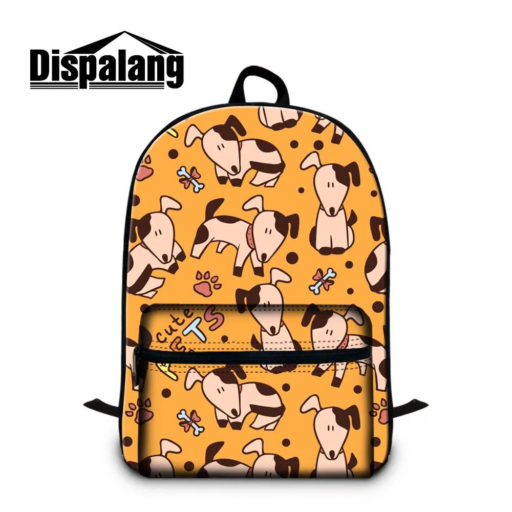 Dispalang детская школьная сумка с животными милая для ноутбука принтом домашних