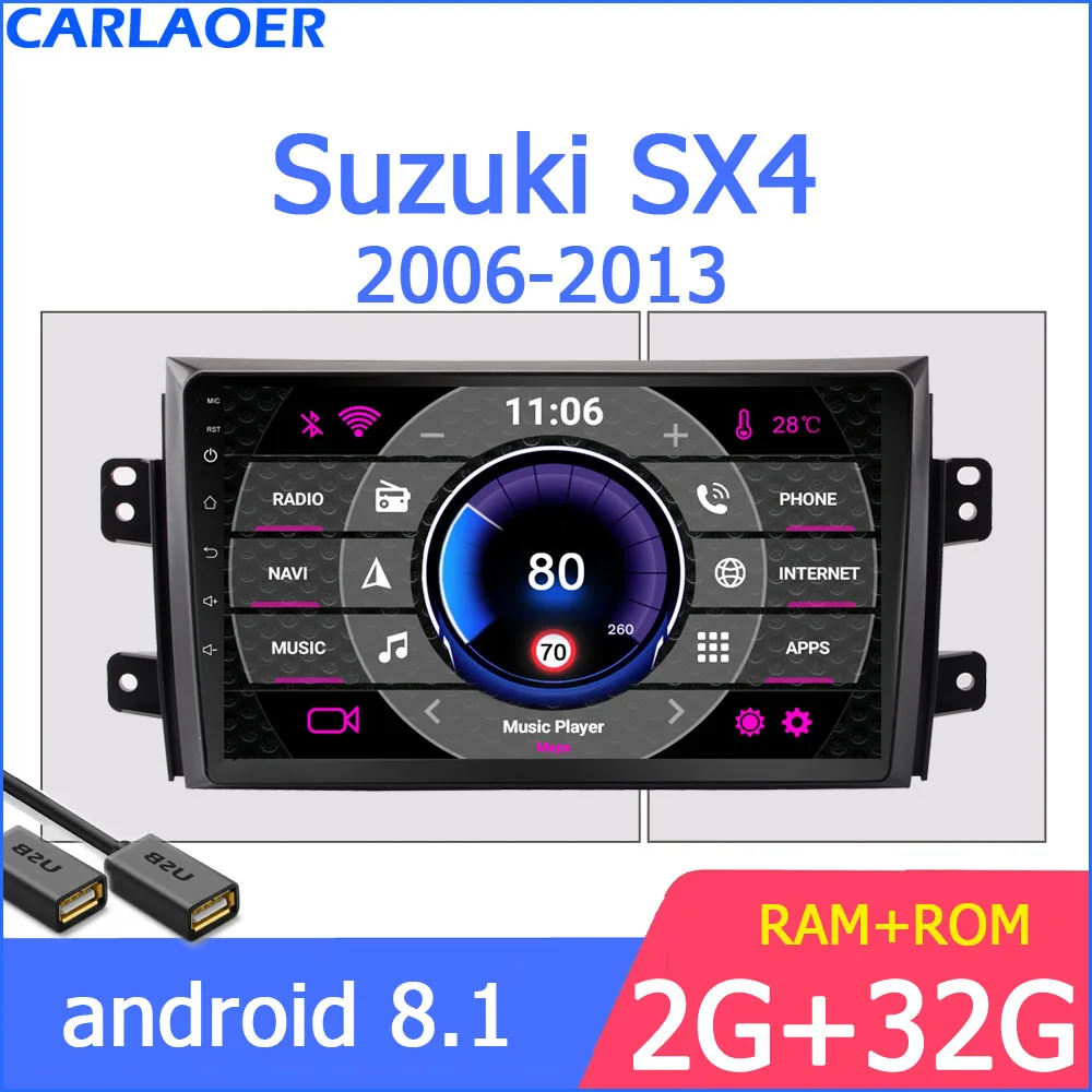 2 din Android gps для Suzuki SX4 2006 2007 2008 2009 2010 2011 2012 2Din автомобиля магнитола Регистраторы стерео WI-FI RDS автомобильный dvd плеер