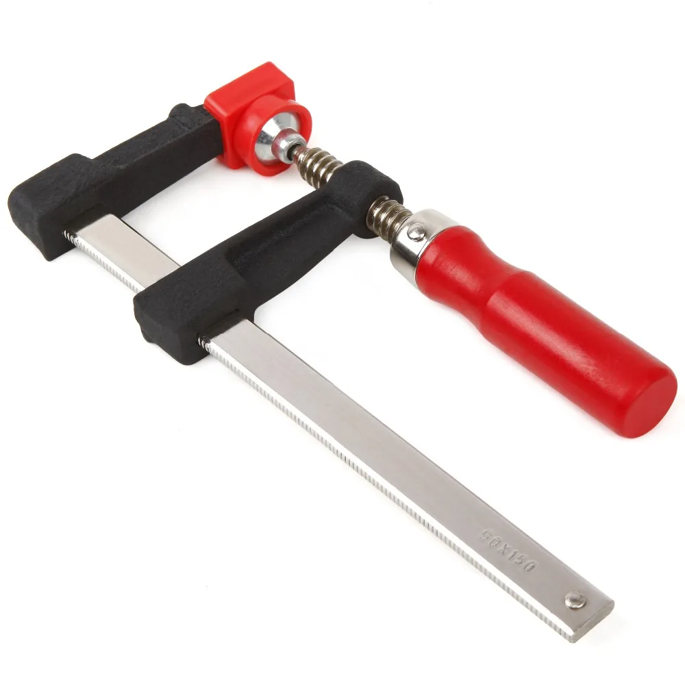 Стальной зажим WORKPRO с деревянной ручкой лёгкие литая челюсти для прочности и