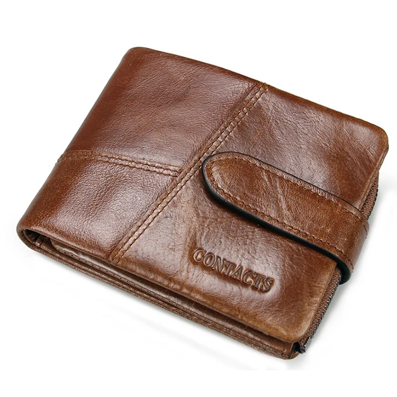 Khaki C2 Мужские кошельки из натуральной кожи, длинный кредитный держатель для карт, телефон, сумка для денег, кошелек для монет, роскошный мужской клатч, кошельки, удобные - Цвет: Khaki C2
