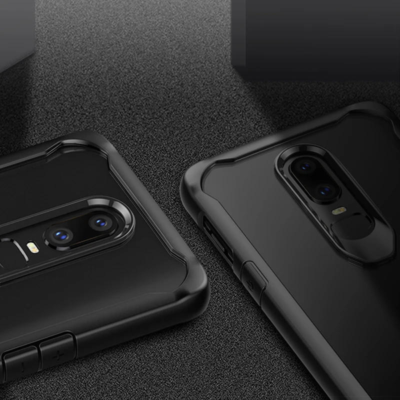 Oneplus 6 Case Cover Luxury Soft Silicone+Transparent Hard PC Hybrid Back for Oneplus6 One Plus Protector Phone Coque |