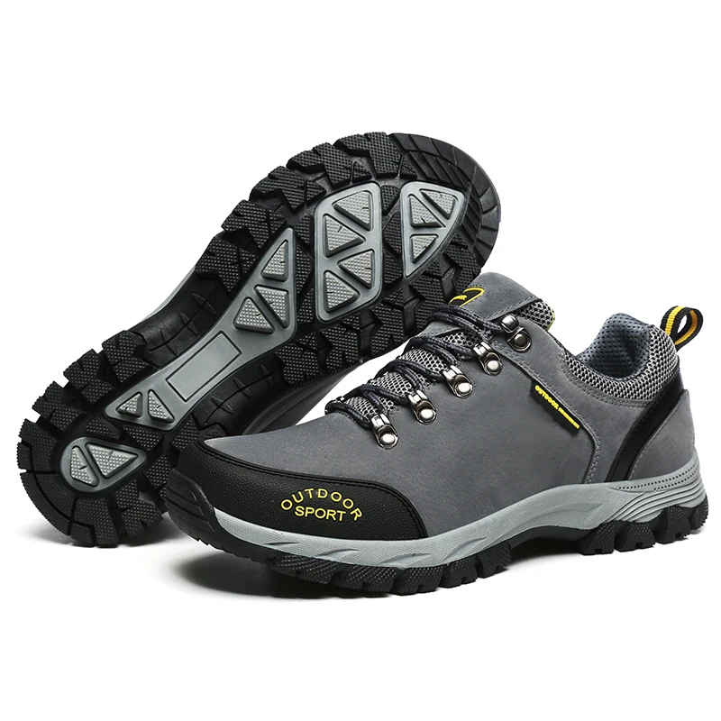 Men Big Size 39-48 Fashion Hiking Boots Comfortable Waterproof Outdoor Casual Shoes Lace-Up Winter Rubber | Обувь