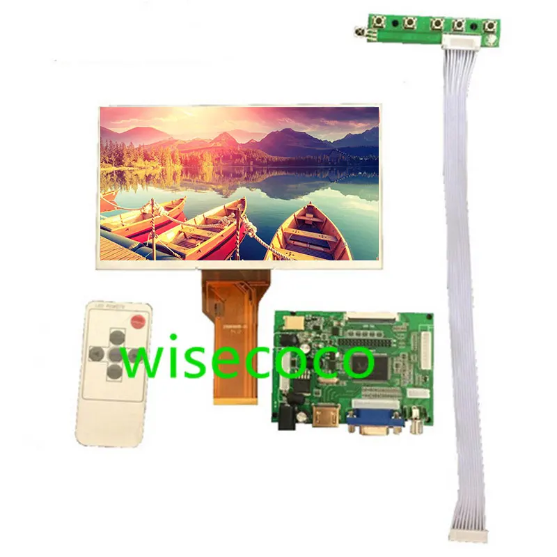 

9 inch LCD Display Screen TFT Monitor AT090TN12 with VGA VS-TY2662-V1 Input Driver Board Controller For Raspberry Pi 3