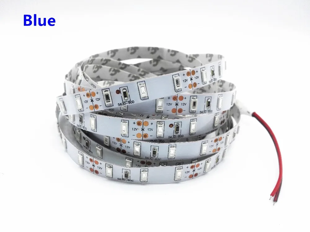 1/2/3/4/5 м Высокое качество Светодиодные ленты светильник 5630SMD супер яркий DC12V в полоску Строка Светодиодный лента не обладает водонепроницаемостью: украшение для дома, украшение дома
