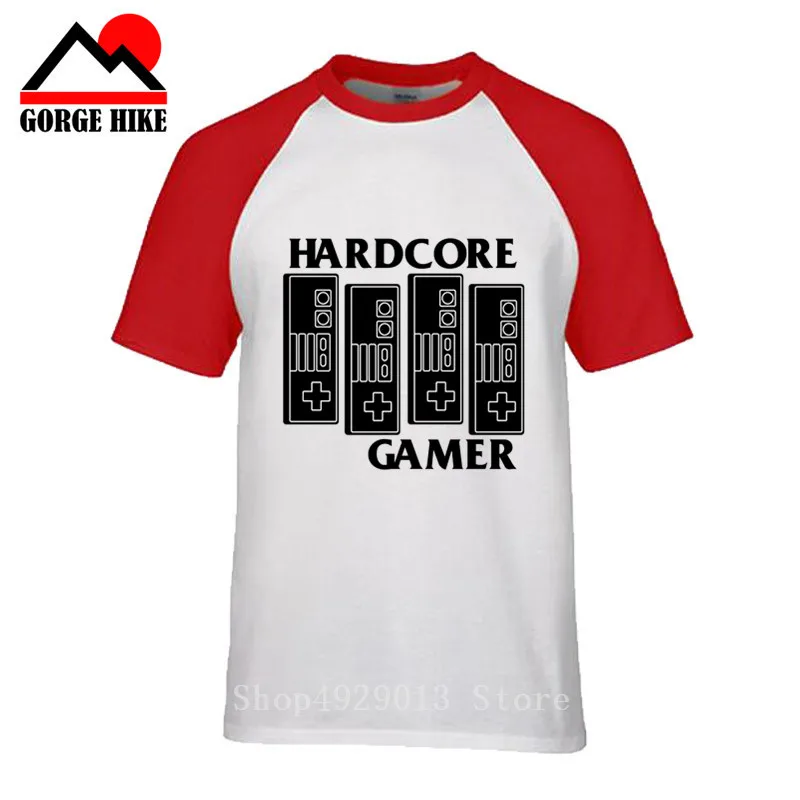 Новинка Винтажная футболка для геймеров HARDCORE PLAYSTATION XBOX PS1 PS3 PS4 FPS игровая ручка