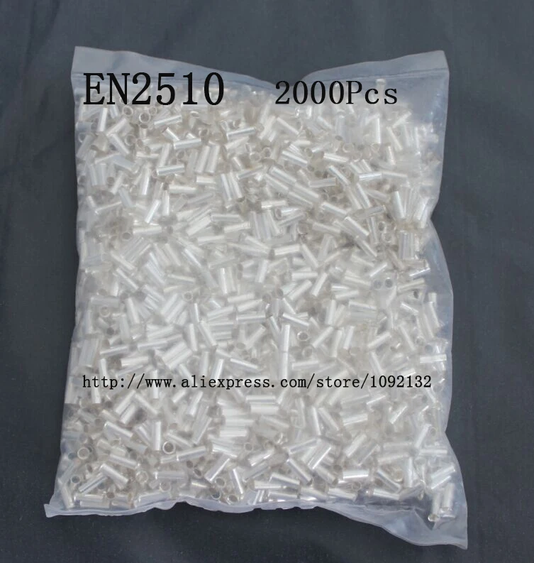 

EN2510 Bare Copper Wire Ferrules For 2.5mm2, 14AWG Wire 10mm of Pin Length