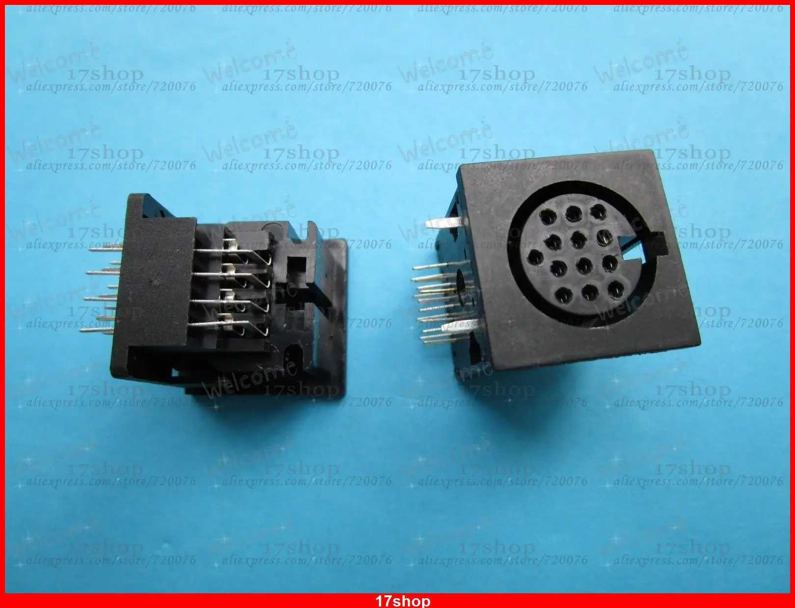 10 шт. DIN Jack 13 pin круговой разъем для крепления печатной платы|connector circular|connector 10connector