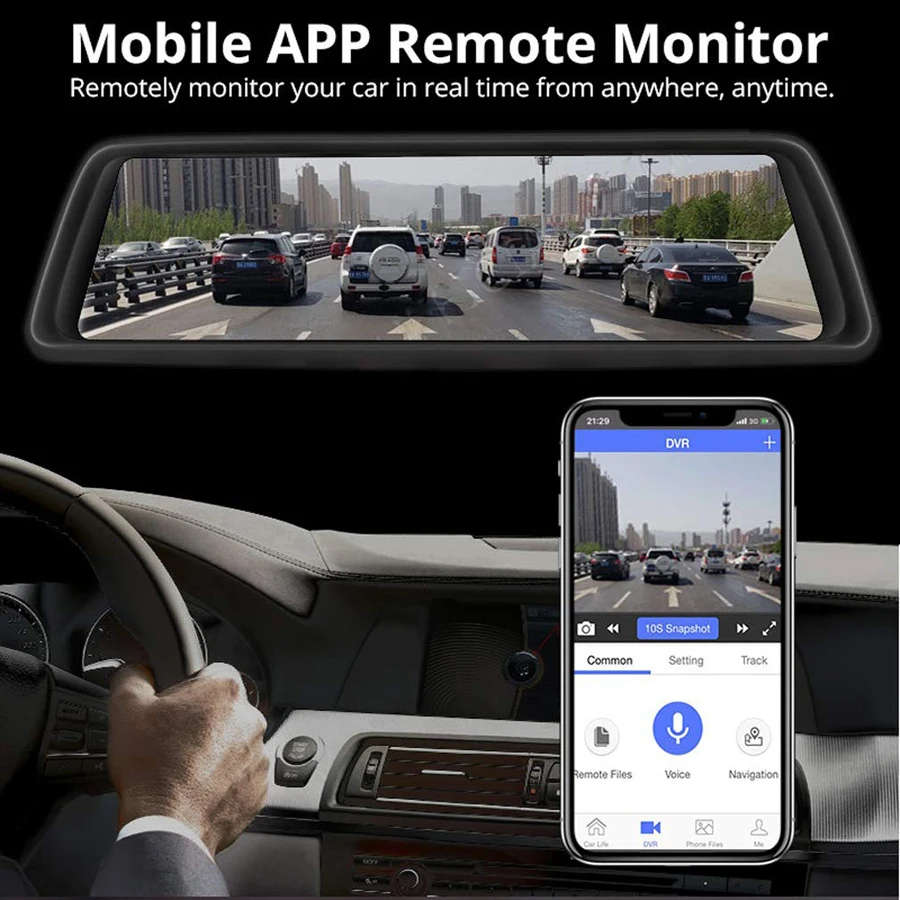 QUIDUX 4CH камера s объектив 1" Android Navi 1080P Автомобильная камера с gps зеркалом заднего вида 4G ADAS dvr drive recorder wifi RAM2GB+ ROM32G