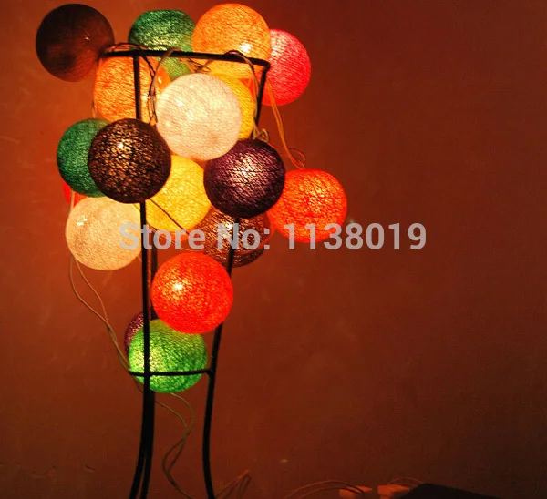 string lights bulb 20 COLORFUL Multicolor Cotton Balls String Lights Fairy Home/Patio Weddings XMAS Decoration 3m | Освещение