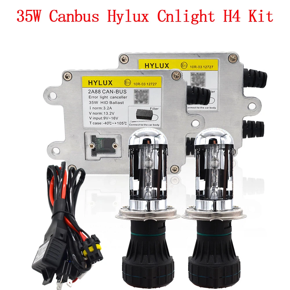 SKYJOYCE Canbus Xenon H4 Биксенон HID комплект H4 HID Hi/Lo луч Cnlight H4-3 лампа 4300K 6000K 35W Hylux 2A88 Canbus HID балласт комплект