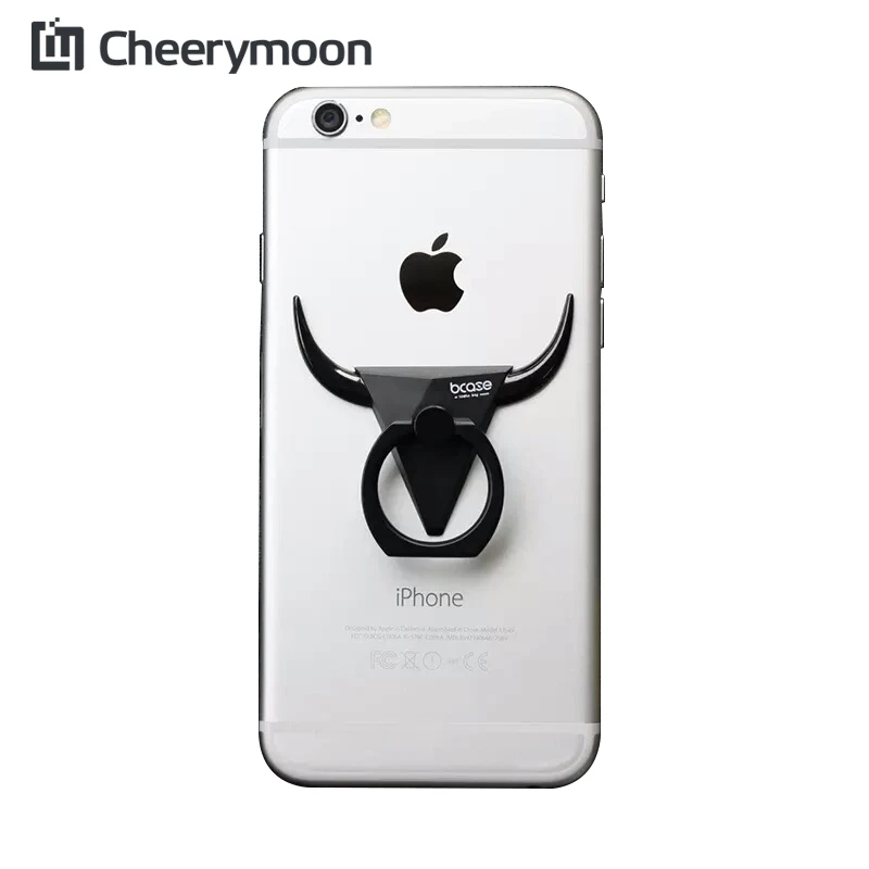CHEERYMOON Быстрая 2 шт Bull Универсальный Мобильный планшет паста клип стент держатель кольцо с захватом и выемкой для пальцев для iPhone samsung+ подарок