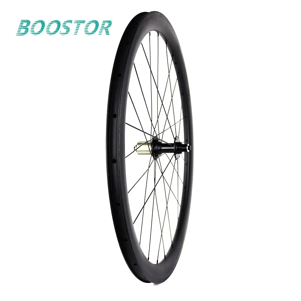 Road wheelset Bycicle Carbon Rim Wheel 700c Low Resistance Aerodynamic 55mm Tubeless Clincher Straight pull Factory Cheap Price | Спорт и