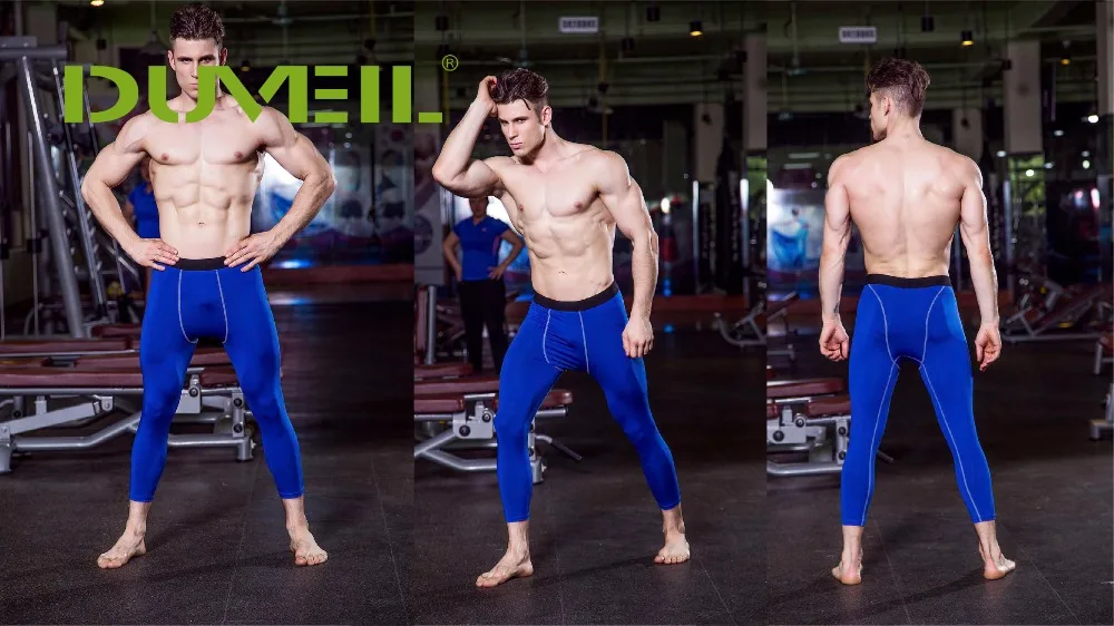 DUVEIL PRO tight 7 брюки Бег Брюки потливость быстрое высыхание Брюки Мужской сжатия 3D печати Фитнес упражнения брюки