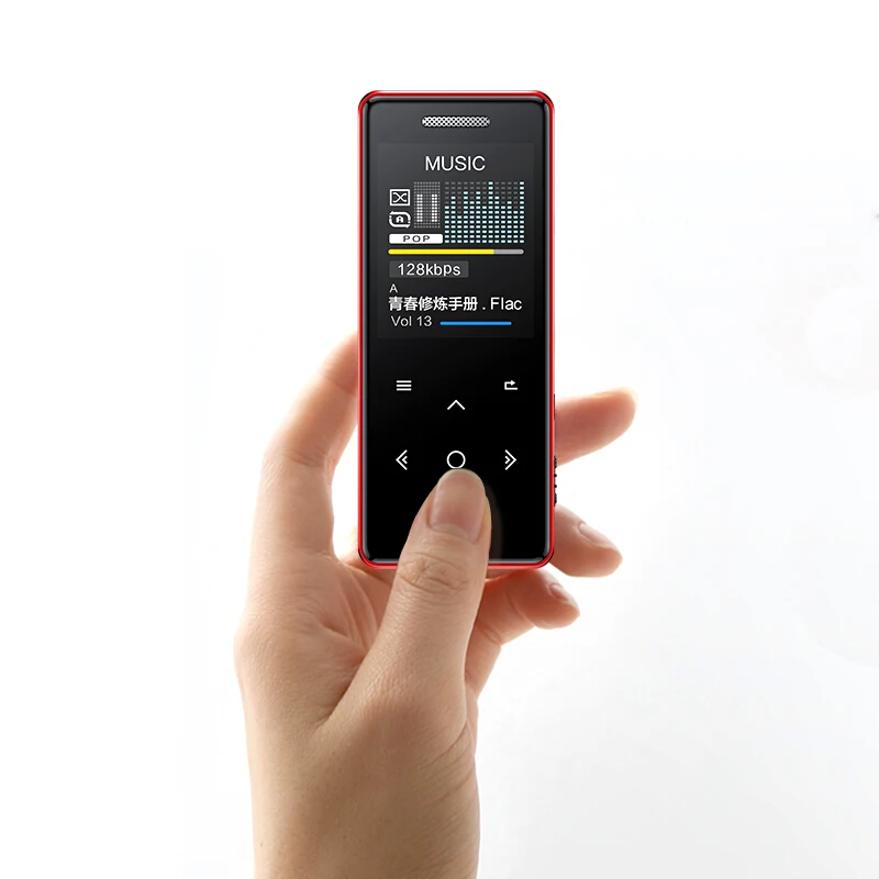Yescool MP3 плеер с bluetooth сенсорными клавишами без потерь HiFi спортивный музыкальный плеер с fm-радио рекордер портативный тонкий walkman 8 16G