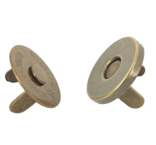 Магнитные пуговицы для кошелька 14 мм античная латунь аксессуары сумок 200