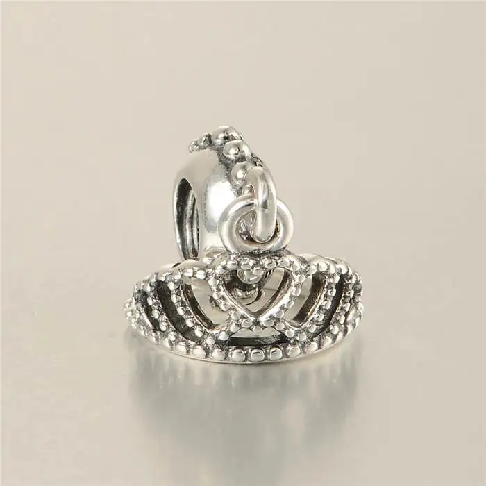 Подходит для браслета Pandora сделай сам тиара подвеска с микро кубическим