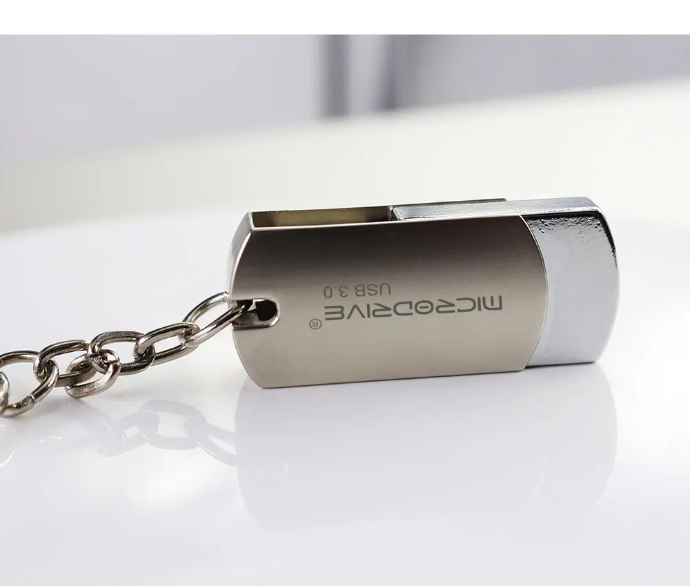 Металлическая вращающаяся флеш-накопитель usb 3,0 Флешка 128 Гб 64 Гб Кле usb карта памяти, Флеш накопитель 32 Гб 16 Гб Флешка с кольцом для ключей