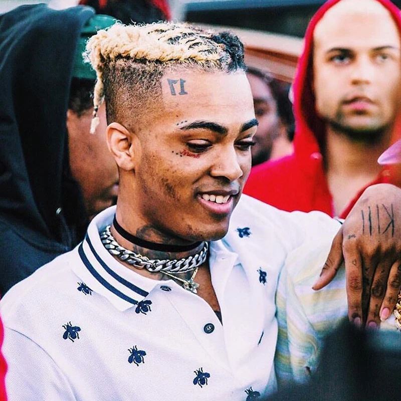 Мужской хип хоп кубинское ожерелье с подвеской на цепочке Xxxtentacion 45 см 50