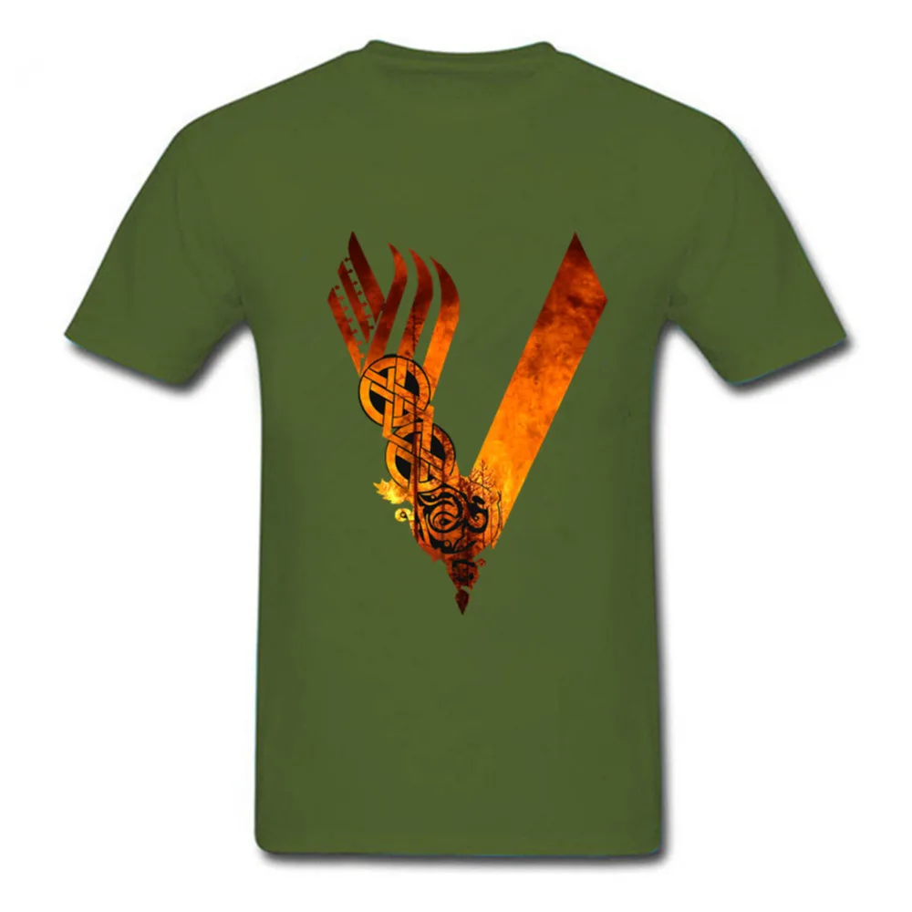 Мужская хлопковая футболка с V образным вырезом в стиле хип хоп|t shirt men|vikings t shirtsmen
