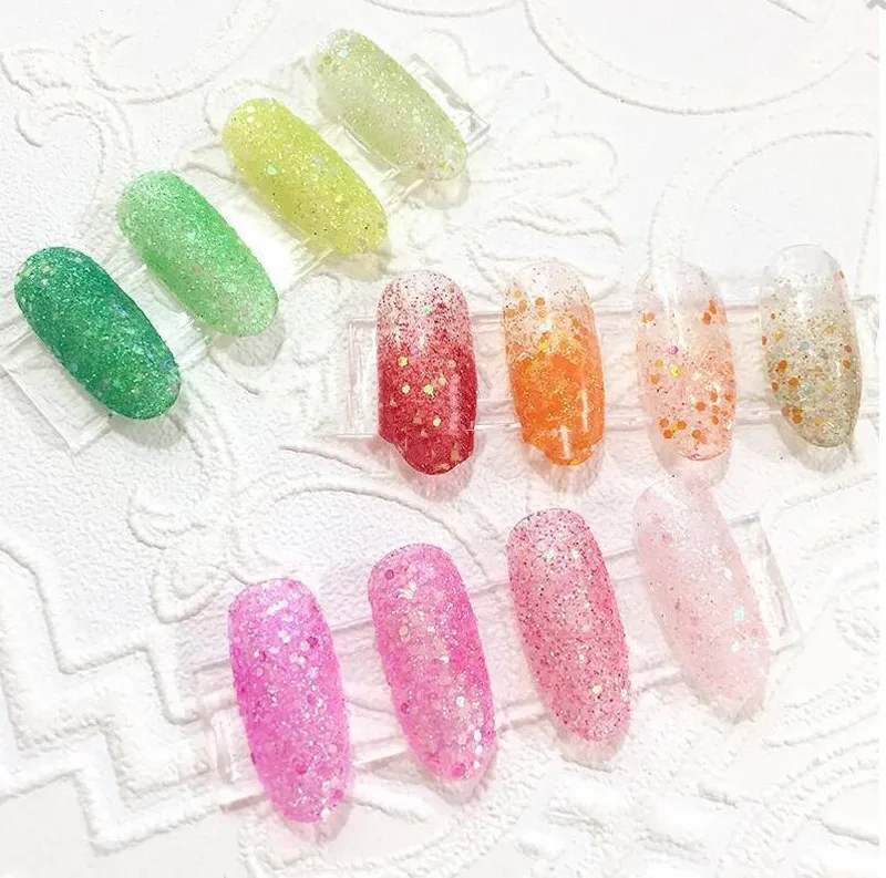 1 коробка розовый Сияющий смешанный блестящий порошок блестки украшение для