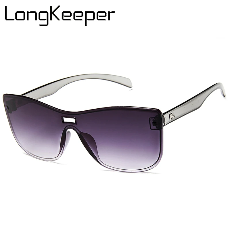 Солнцезащитные очки без оправы UV400 женские брендовые большие квадратные