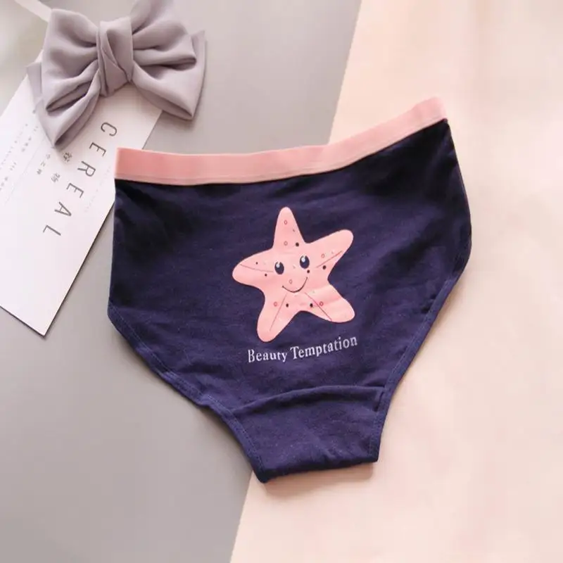 Новые женские 100% хлопок трусики со средней талией размера плюс сексуальные трусы