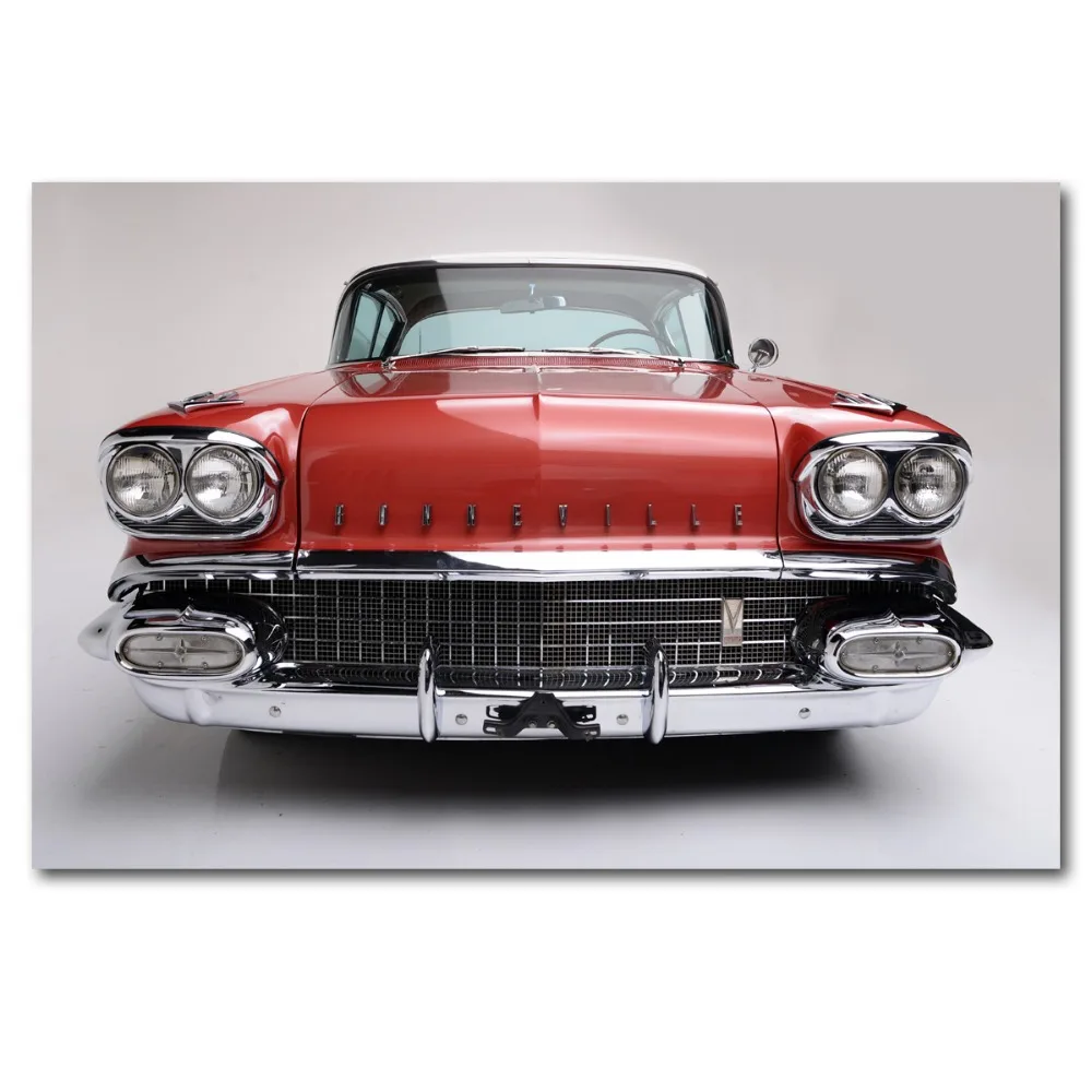 Постеры и принты Pontiac Bonneville ретро винтажный автомобиль настенное искусство