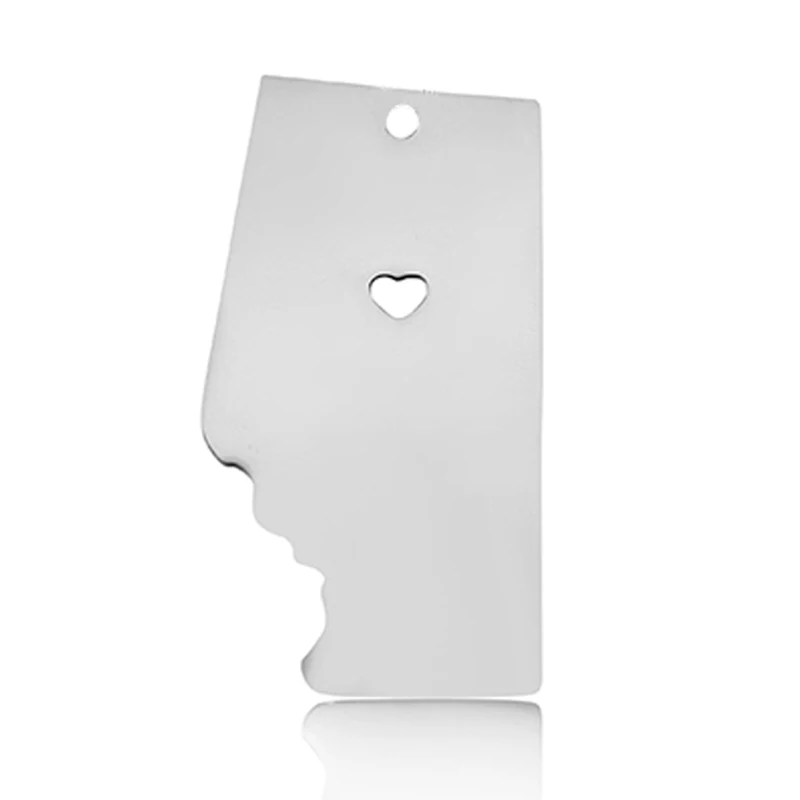 5 шт./лот Канада Карта очарование зеркало из нержавеющей стали полировка Сделай