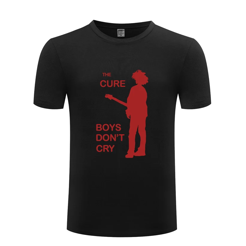 Футболка для мальчиков «не плакать-The Cure Rock Music», Мужская футболка, новинка года, хлопковая Повседневная футболка с короткими рукавами и круглым вырезом