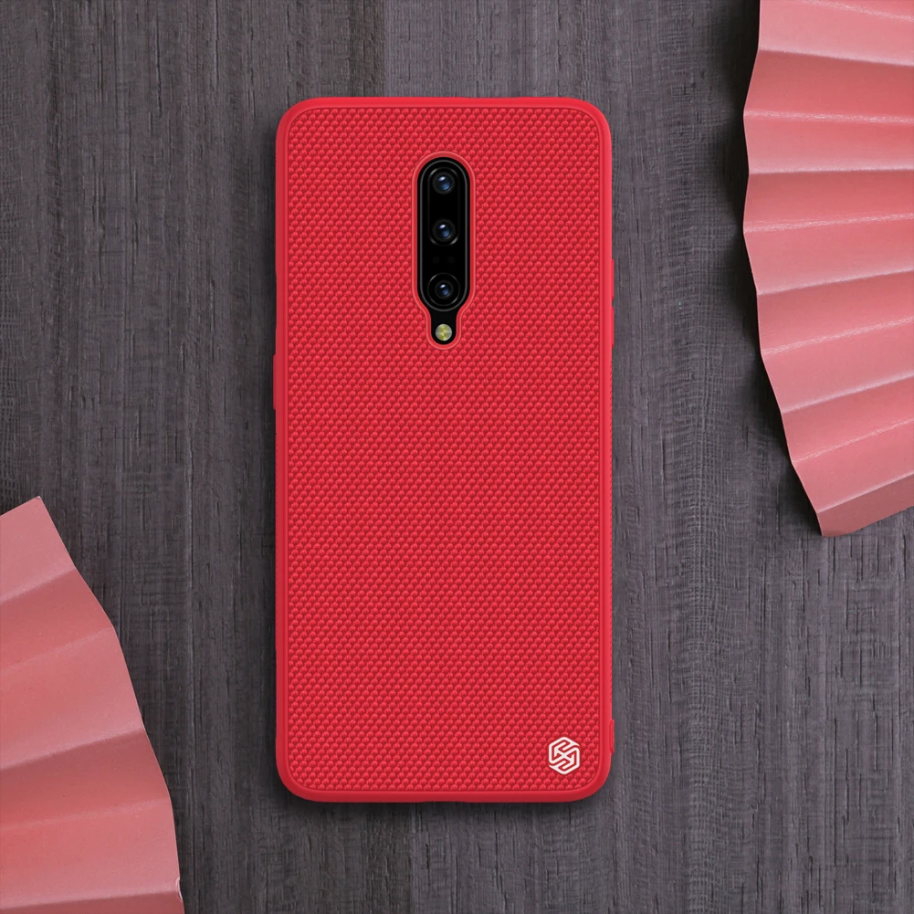 Чехол NILLKIN для OnePlus 7 Pro, текстурированная нейлоновая волоконная жесткая ПК панель+ ТПУ Рамка, задняя крышка, чехол для OnePlus 7