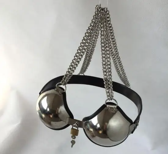 Регулируемый бюстгальтер из нержавеющей стали с замком для связывания Пояс