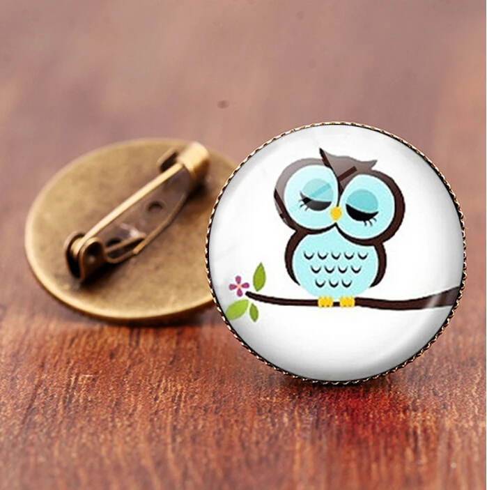 Новинка винтажная Женская Брошь в виде животного стеклянный купол