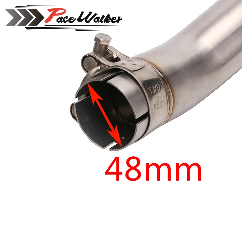 Бесплатная мм доставка 51 мотоцикл глушитель Mid трубы для Бенелли BJ300GS|mid pipe|motorcycle