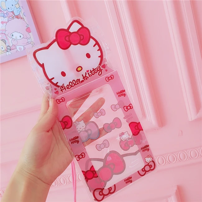 Новинка, hello kitty, двойная звезда, водонепроницаемый чехол для телефона, для iPhone, samsung, монета, Карманный держатель для карт, чехол для телефона