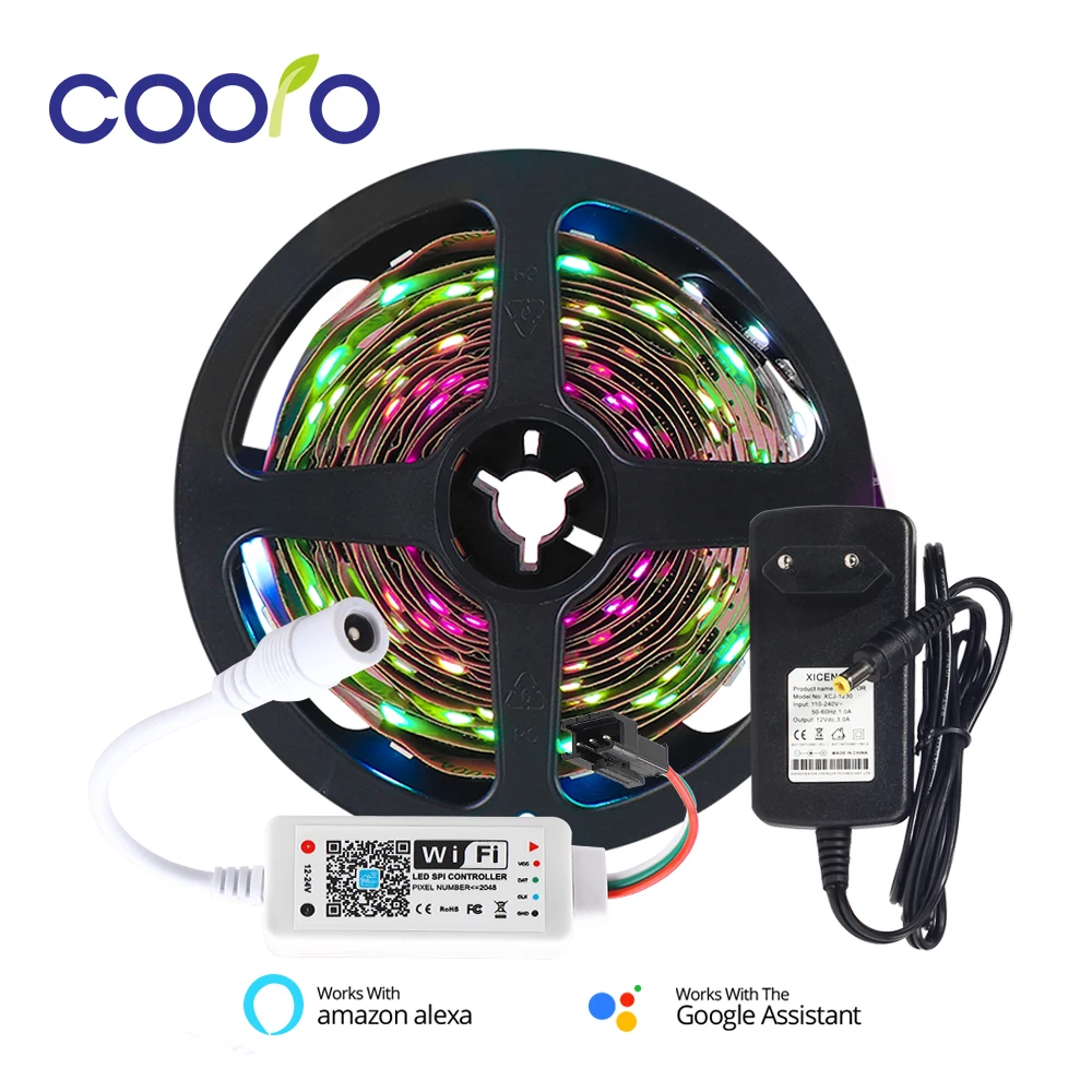 WS2811 5050 SMD RGB полоса индивидуальный адресуемый светодиодный пиксель внешний 1 Ic