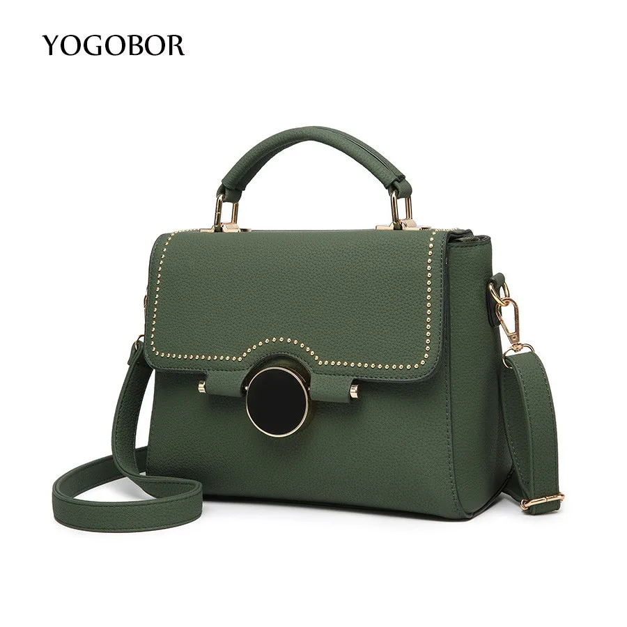 Новый Женщины Сумка Случайные ИСКУССТВЕННАЯ Кожа Сумки Женские Средний На Ремне