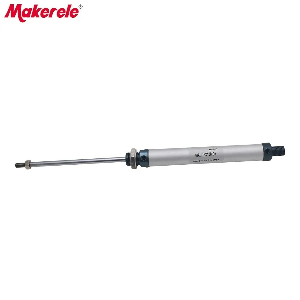 Airtac Pneumatic Cylinder Double Acting Aluminum Alloy 16mm Bore 100 Stroke Fishtailing Shape Cylinders MAL16-100-CA | Обустройство