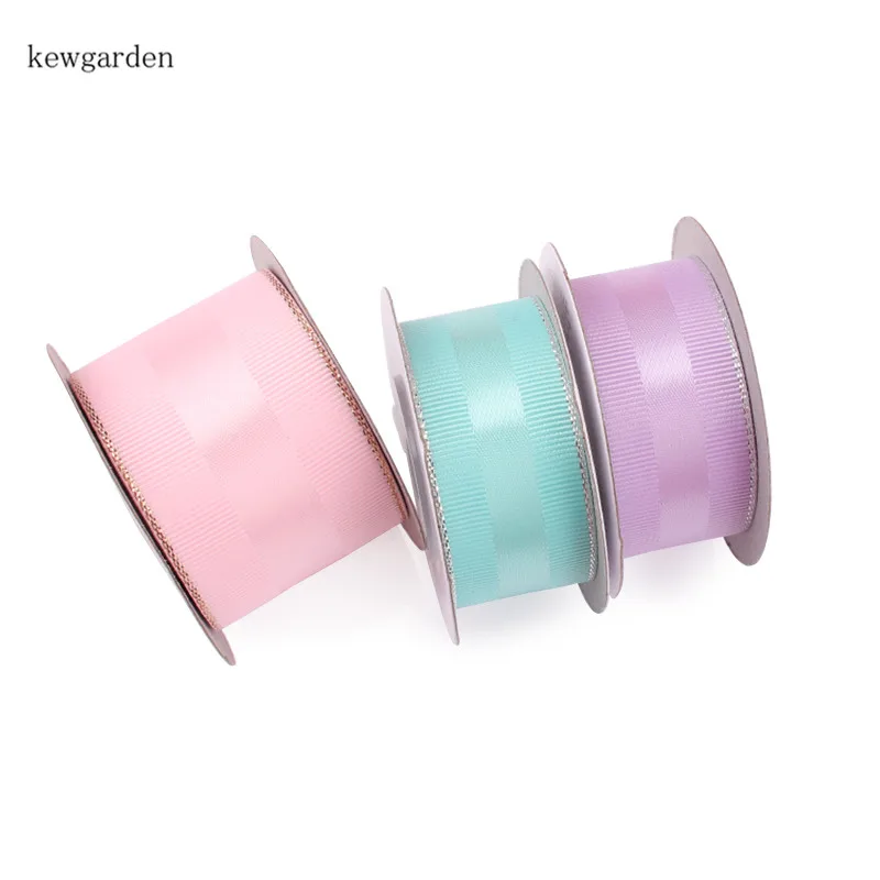 Kewgarden атласные ленты с золотыми краями 40 мм 26 9 упаковочная лента вручную