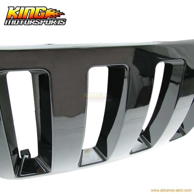 Передняя вытяжка Jeep Grand Cherokee Wj решетчатая решетка H2 в вертикальном стиле Черный ABS